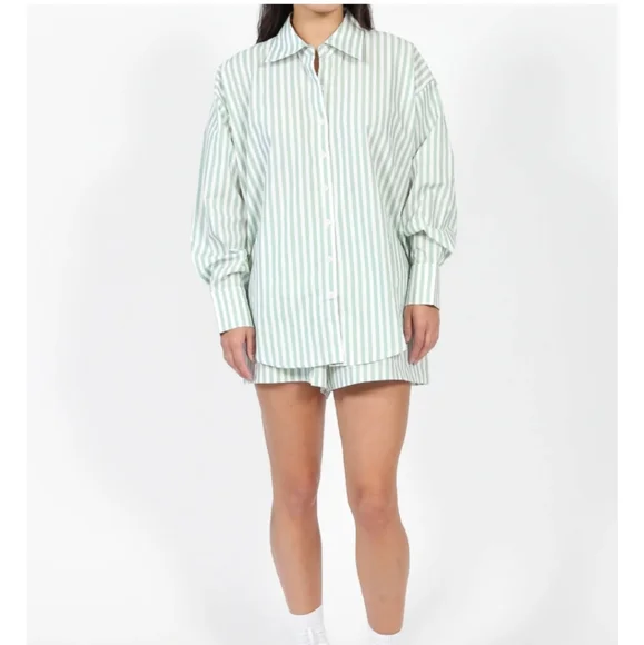 🆕️ Brand new Brunette the Label Sage greem Top and Bottom Set - Picture 3 of 3